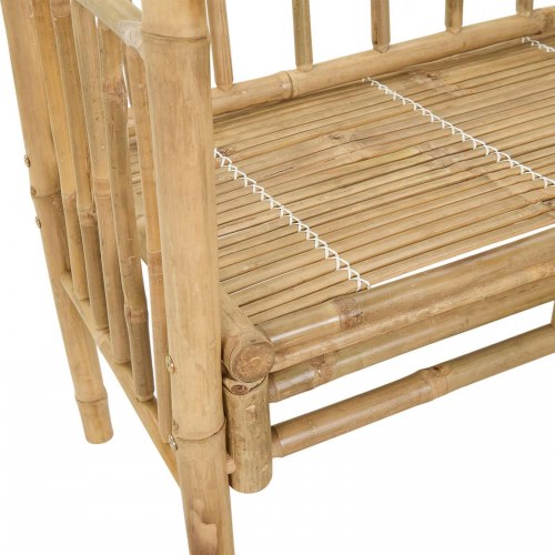 Havebue med Bænk Naturfarvet 115 x 50 x 205 cm Bambus