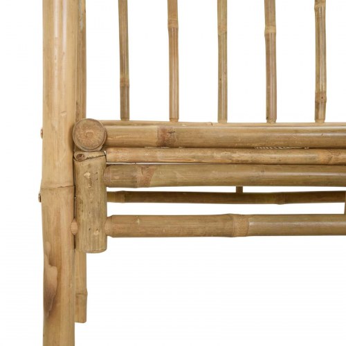 Havebue med Bænk Naturfarvet 115 x 50 x 205 cm Bambus