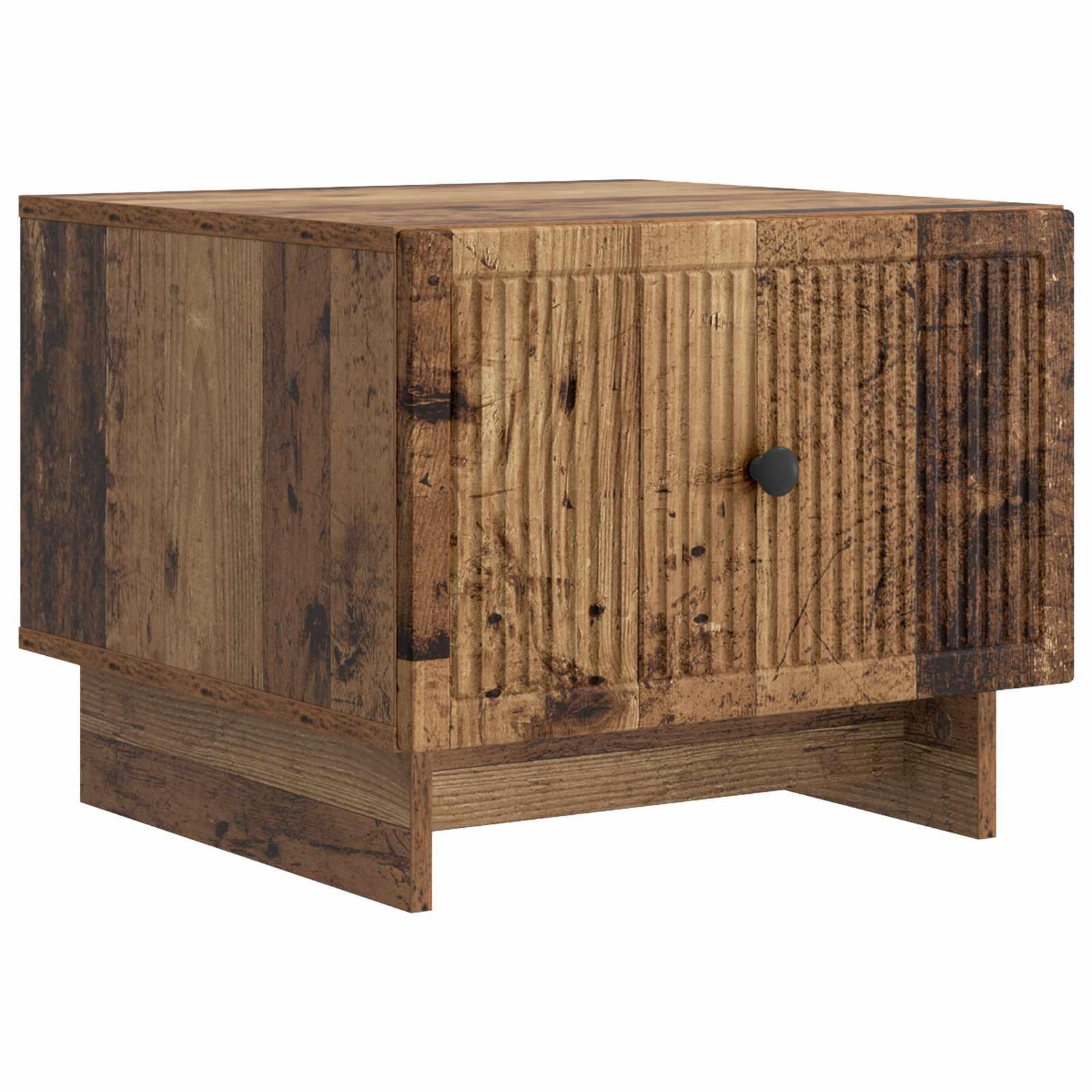 Sofabord med skuffe Gammelt træ 49 x 50 x 40 cm Konstrueret træ