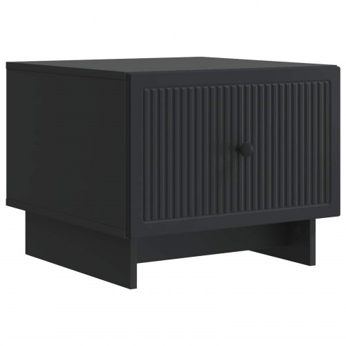 Sofabord med skuffe Sort 49 x 50 x 40 cm Konstrueret træ
