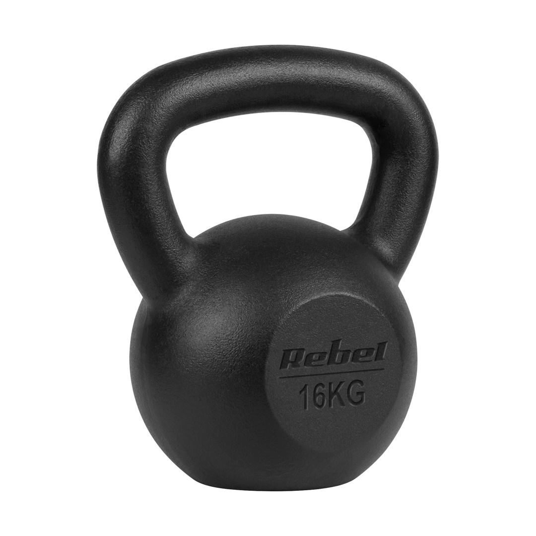 Rebel kettlebell i støbejern 16 kg - træningsvægt