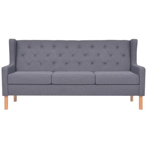 3 personers sofa stof grå
