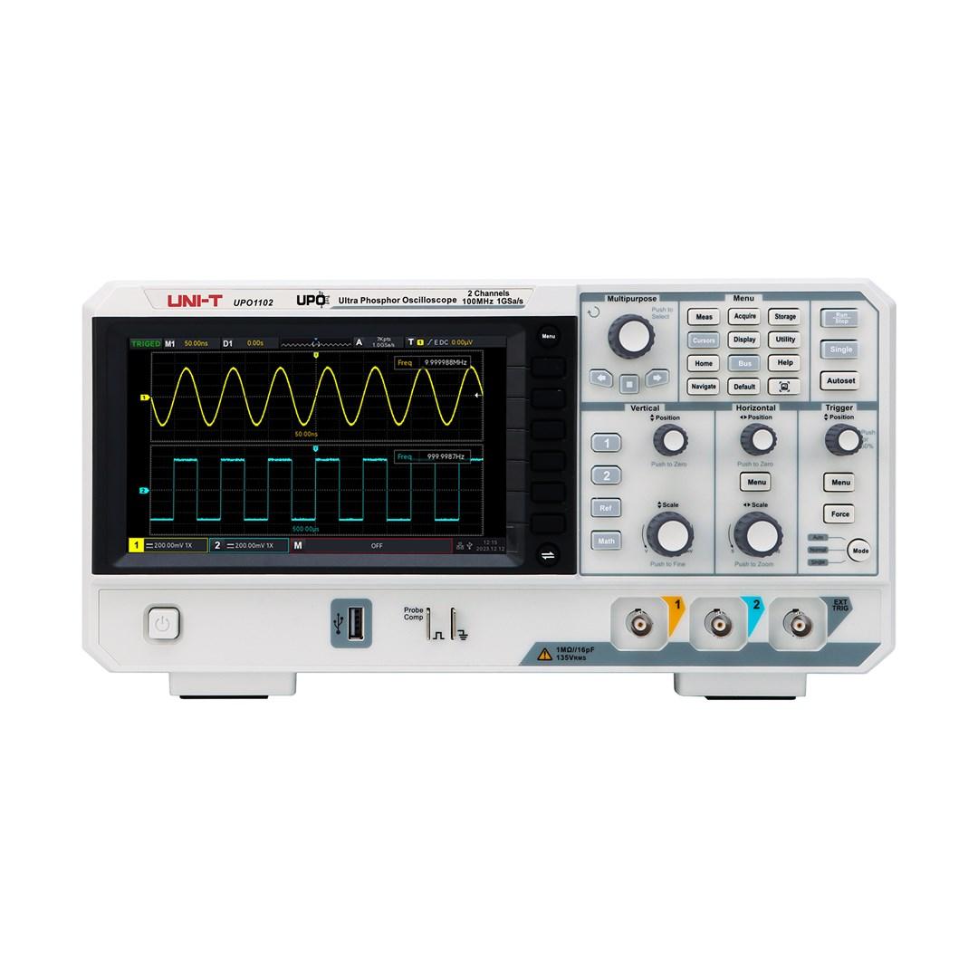 UNI-T UPO1102 oscilloskop - 2-kanals måleinstrument