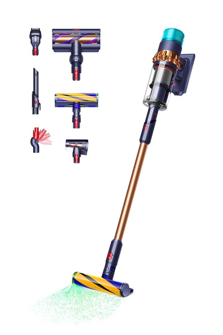 Dyson Gen5detect - Støvsuger - pind/håndholdt (2-i-1) - uden pose - ledningsfri - prøjssisk blå/rig kobber inkluderet oplader