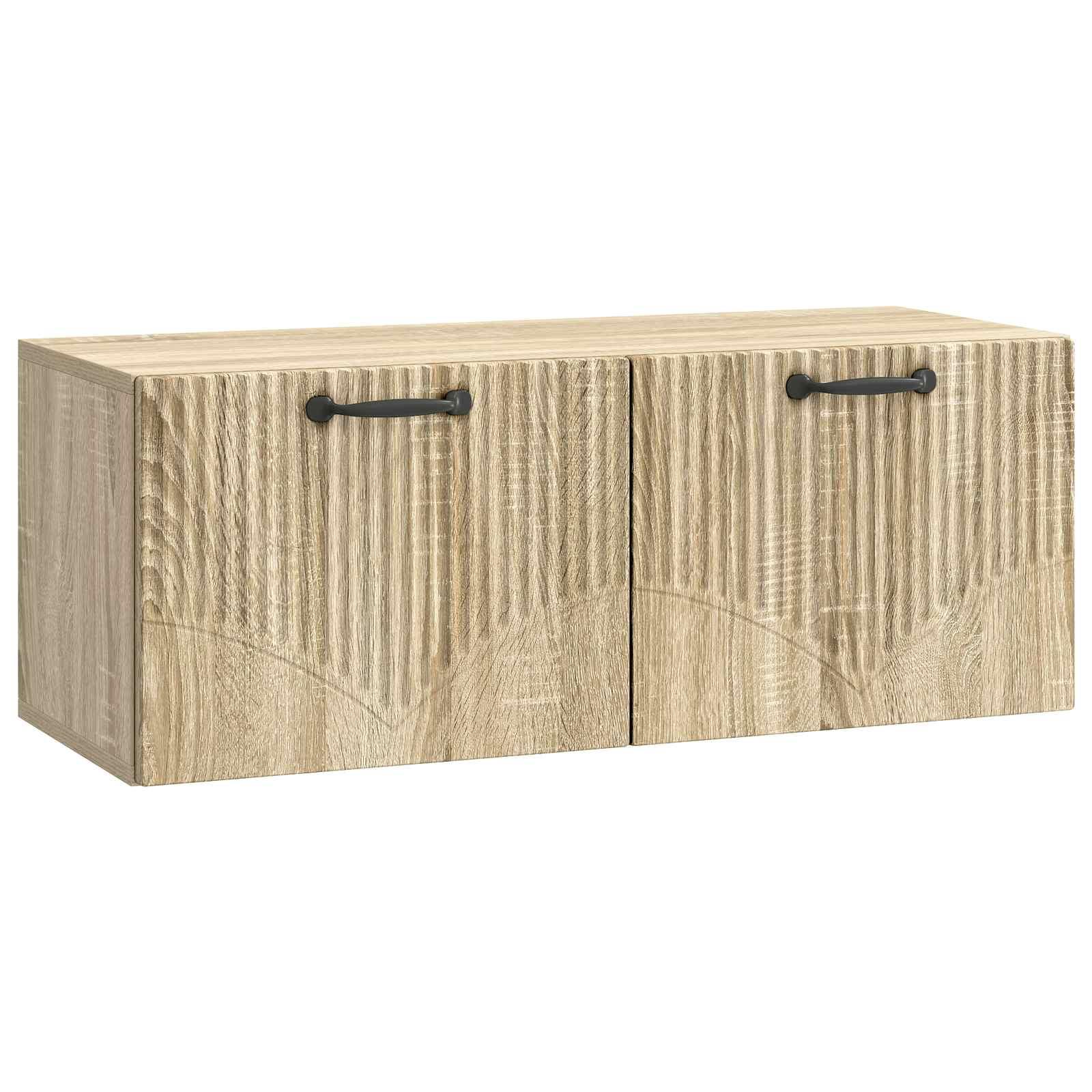 Væghængt TV-skab Sonoma-eg 78,5 x 31 x 30 cm Konstrueret træ
