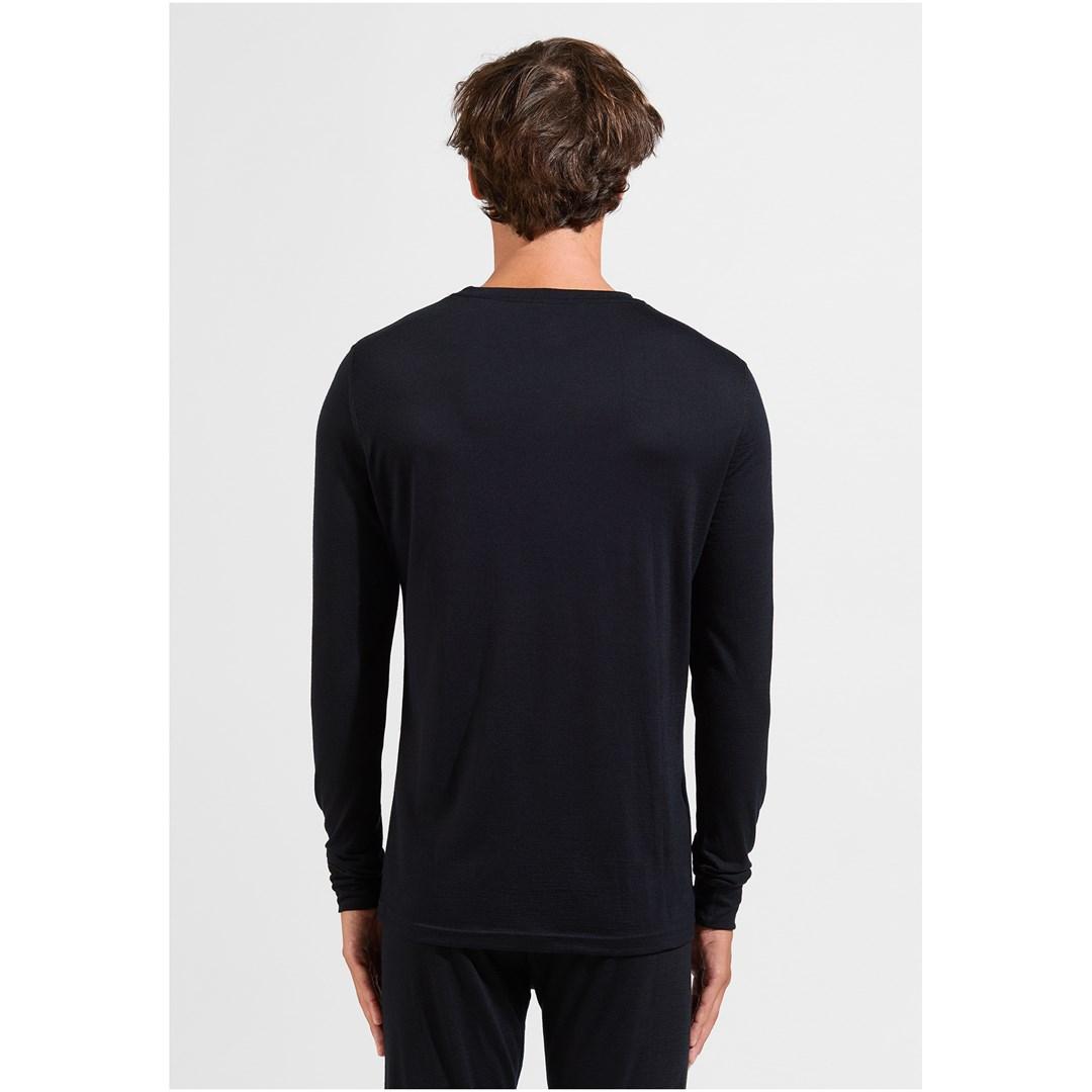 Odlo BL Top Crew Neck l/s Merino 200 - herre undertrøje, M, sort