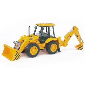 Bruder JCB 4CX rendegraver 1:16 - gul legetøjskøretøj billede