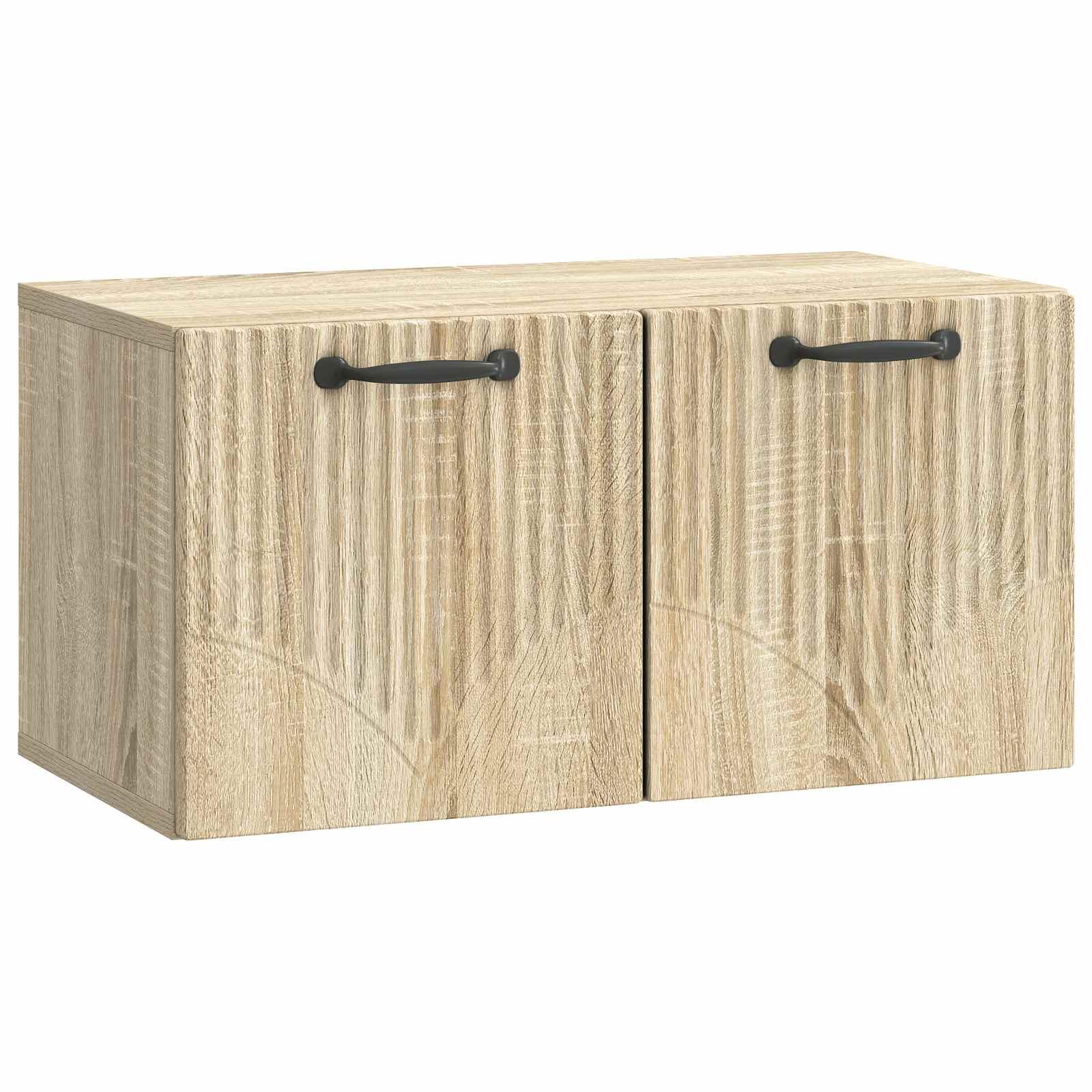 Væghængt TV-skab Sonoma-eg 59,5 x 31 x 30 cm Konstrueret træ