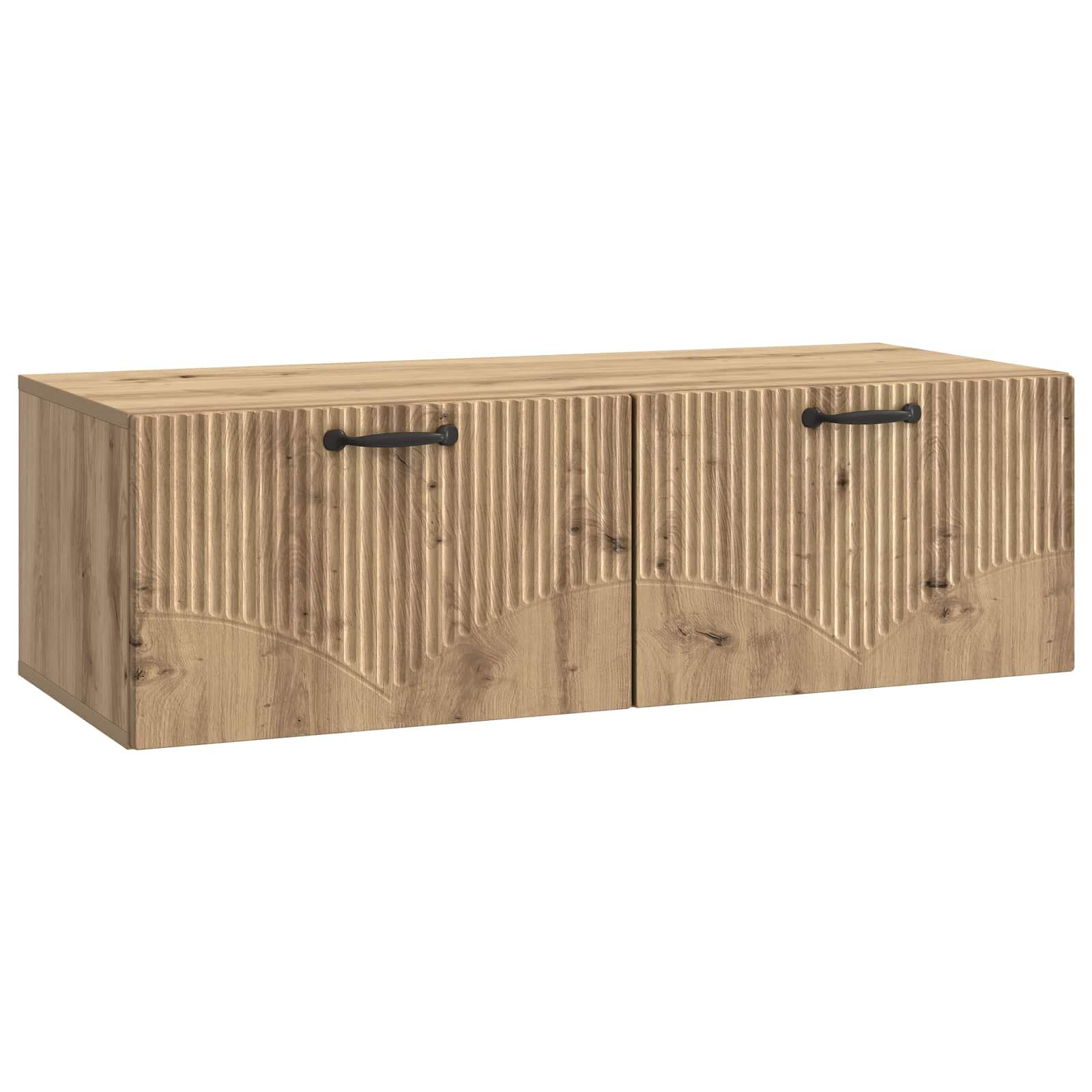 Væghængt TV-skab Artisan-eg 98 x 41 x 30 cm Konstrueret træ