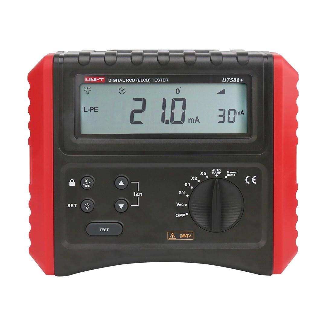 UNI-T UT586+ digital RCD/ELCB tester - måleinstrument til elinstallation