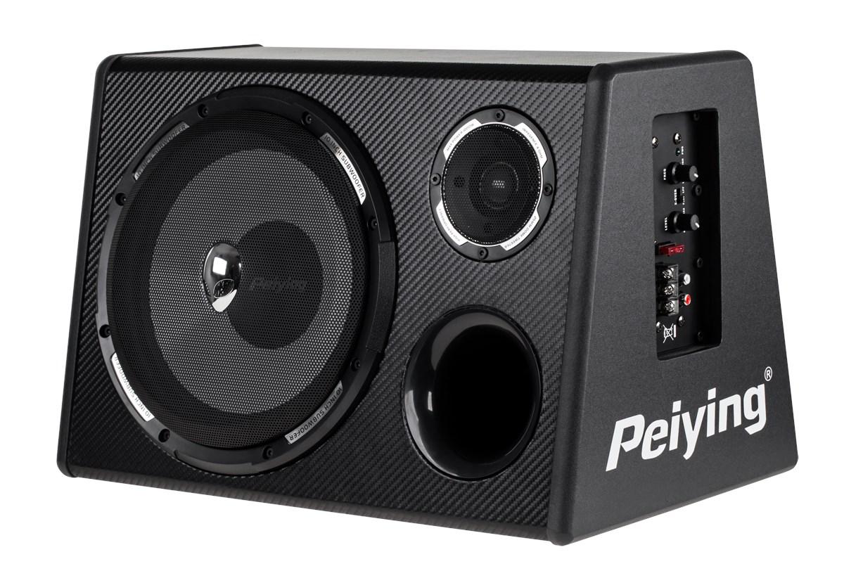 Peiying PY250QA aktiv subwoofer til bil - kompakt basboks