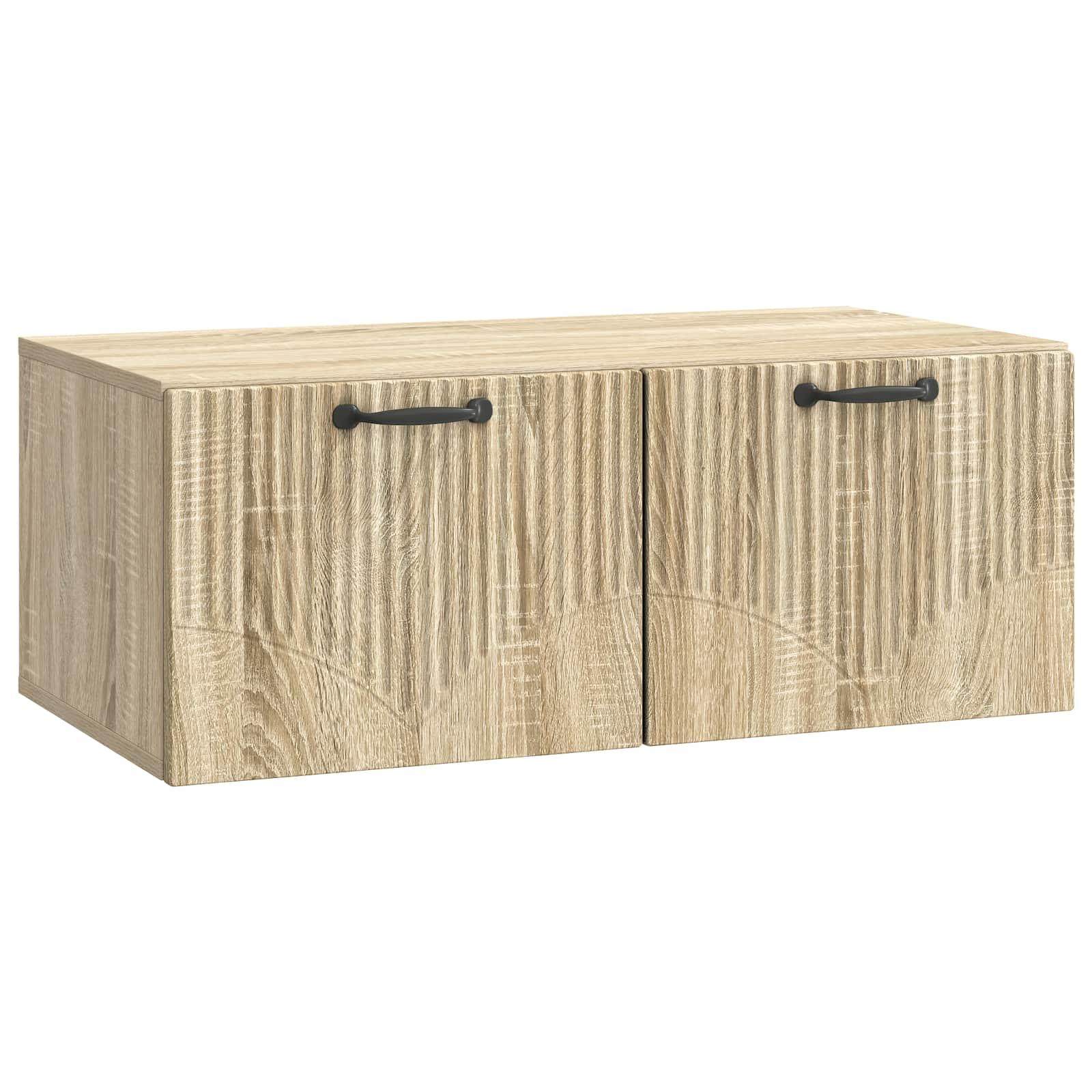 Væghængt TV-skab Sonoma-eg 78,5 x 41 x 30 cm Konstrueret træ