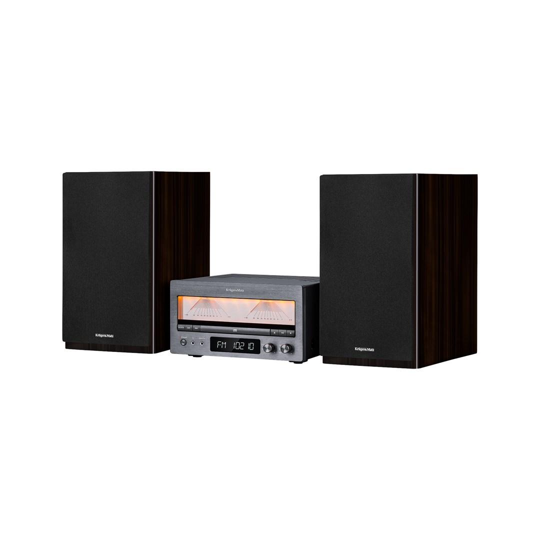 Muzikinis centras HiFi sistema Kruger & Matz KM1995 (A klasės stiprintuvas, CD, USB, Bluetooth, DAB+ skaitmeninis radijas, FM)