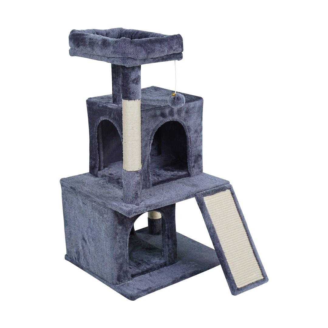 Rebel RA-1005 kradsetræ til kat - 49 × 46 × 91 cm, mørkegrå