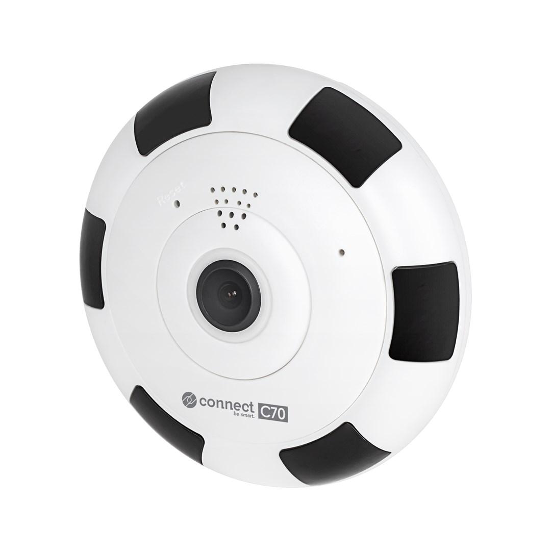 Connect C70 Tuya FishEye Wi‑Fi-overvågningskamera til indendørs brug