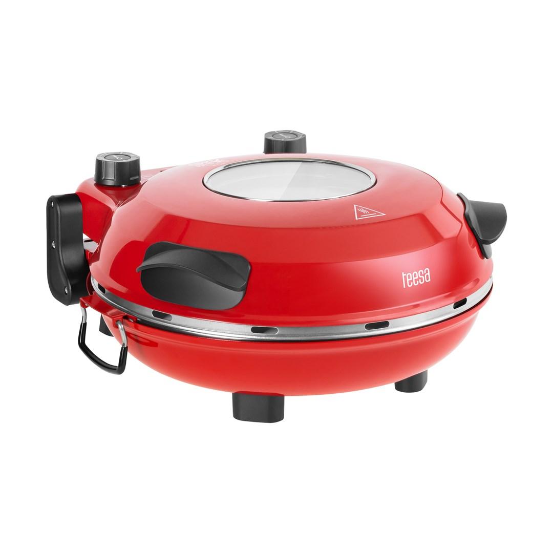Sumuštinių keptuvas TEESA SUPREME + picos orkaitė, 1200 W, 32 cm, langas, nuimamas akmuo, dviejų šildytuvų valdymas