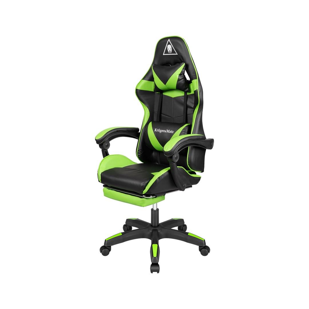 Kruger & Matz GX-150 gamer stol – sort/grøn