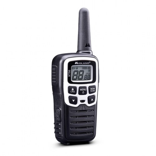 Midland XT50 Adventure - walkie talkie sæt, 24 kanaler, PMR446, sort/grå