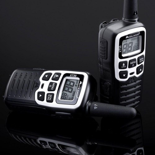 Midland XT50 Adventure - walkie talkie sæt, 24 kanaler, PMR446, sort/grå
