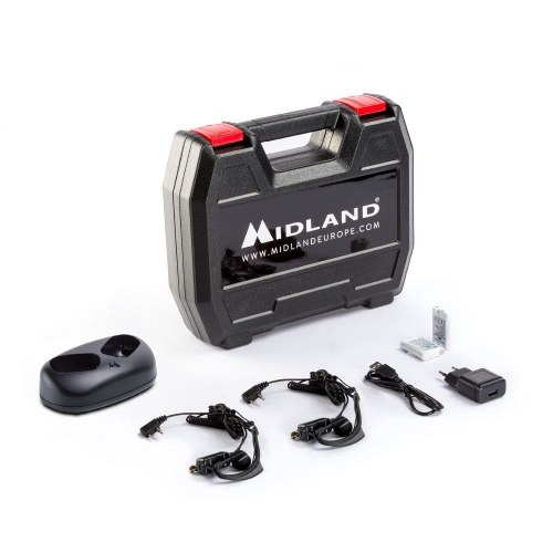 Midland XT50 Adventure - walkie talkie sæt, 24 kanaler, PMR446, sort/grå