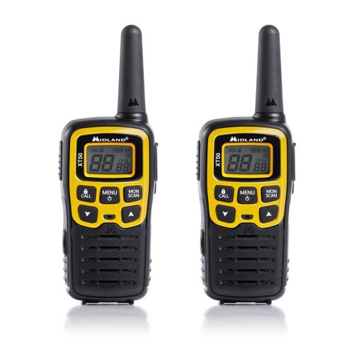 Midland XT50 Adventure - walkie talkie sæt, 24 kanaler, PMR446, sort/grå