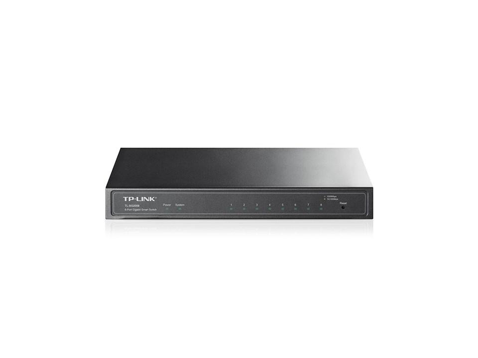 TP-Link JetStream SG2008 8‑port Gigabit Smart switch (L2/L2+) billede