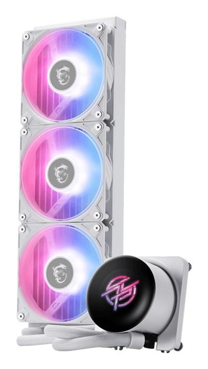 MSI MPG CoreLiquid P13 White – AIO vandkøler 360 mm med 3×120 mm ARGB blæsere billede