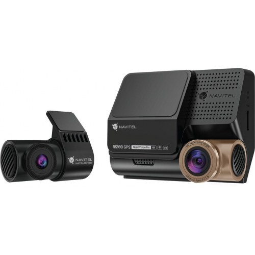 Navitel RS990 GPS Wi‑Fi 4K Dual - dashcam med for- og bagkamera