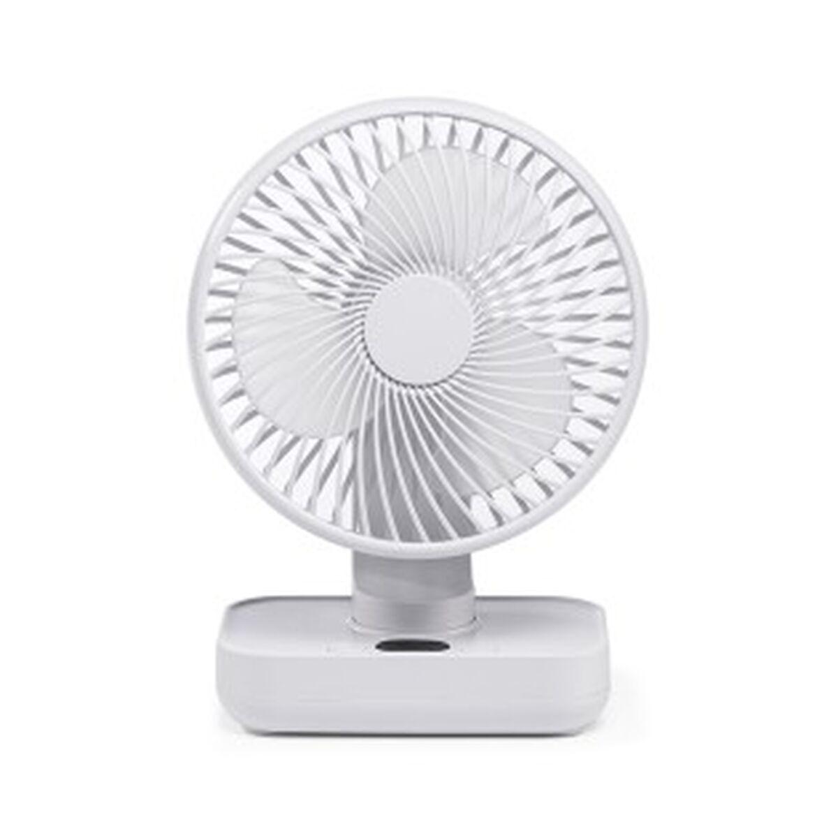 CristalRecord bordventilator 85-030-00-001 - hvid mini med EU-stik