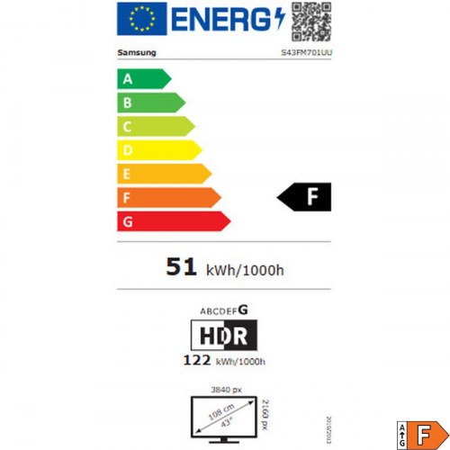 Samsung Smart Monitor M7 43" LS43FM701 - 4K UHD skærm