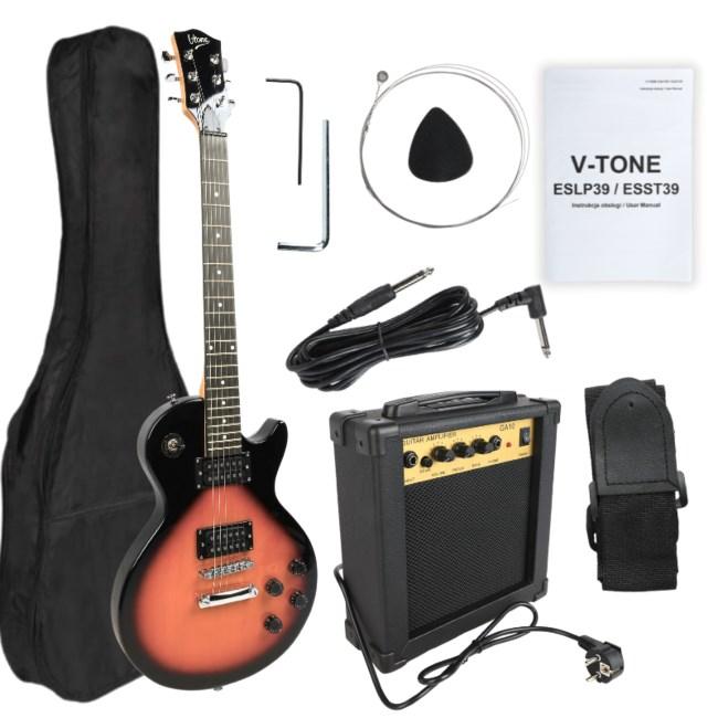 V-TONE ESLP39 SB 4/4 elguitar - Les Paul-stil