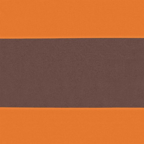Trekantet solsejl 5 × 7 × 7 m - orange/brun, 100% polyester Oxford