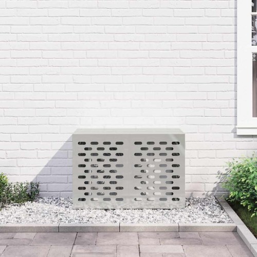Airconditiondække i galvaniseret stål - sølv, 90 x 40 x 60 cm