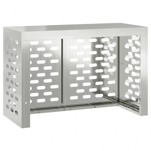 Airconditiondække i galvaniseret stål - sølv, 90 x 40 x 60 cm