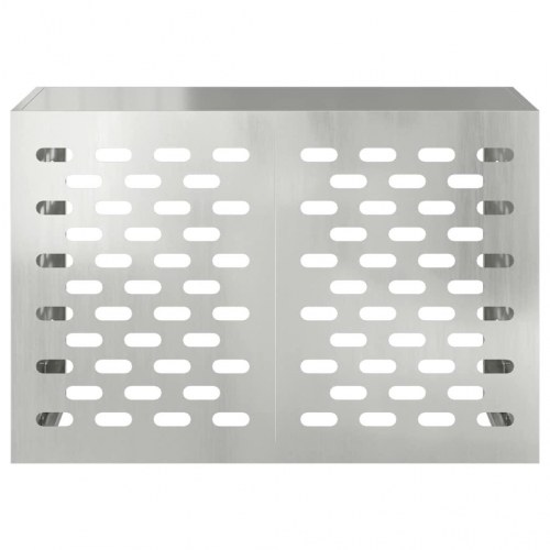 Airconditiondække i galvaniseret stål - sølv, 90 x 40 x 60 cm