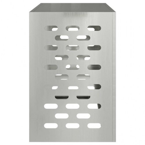 Airconditiondække i galvaniseret stål - sølv, 90 x 40 x 60 cm