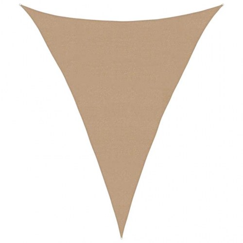 Solsejl HDPE 160 g/m² - 5×6×6 m trekant, gråbrun
