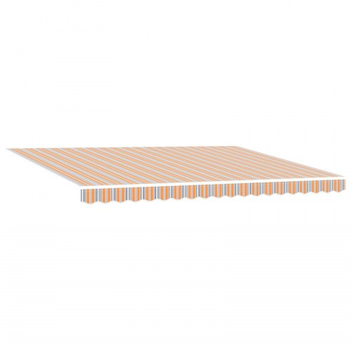 Manuel markise-ramme med LED-lys 4,5 × 3,5 m