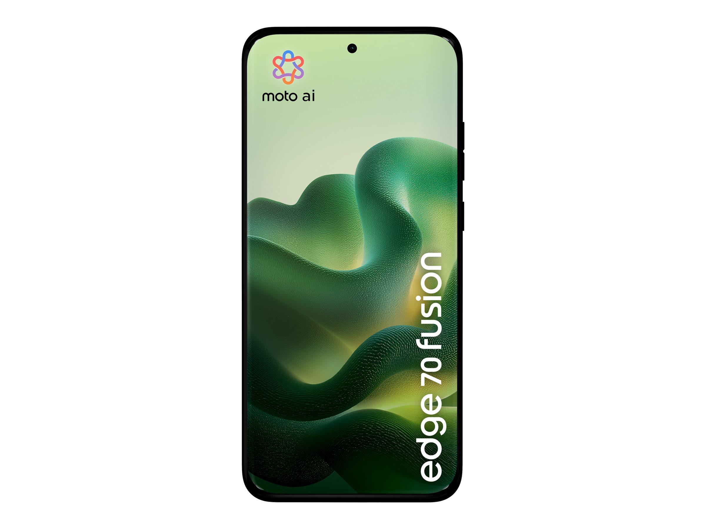 Motorola Edge 70 Fusion - 5G smartphone - dual-SIM - RAM 8 GB / Intern hukommelse 256 GB - OLED-skærm - 6.78 - 2772 x 1272 pixels (144 Hz) - 3x bagkamera 50 MP, 13 MP - front camera 32 MP - pantone sportsgrøn