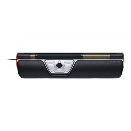Contour RollerMouse Red – kablet centreret mus, sort/rød/sølv