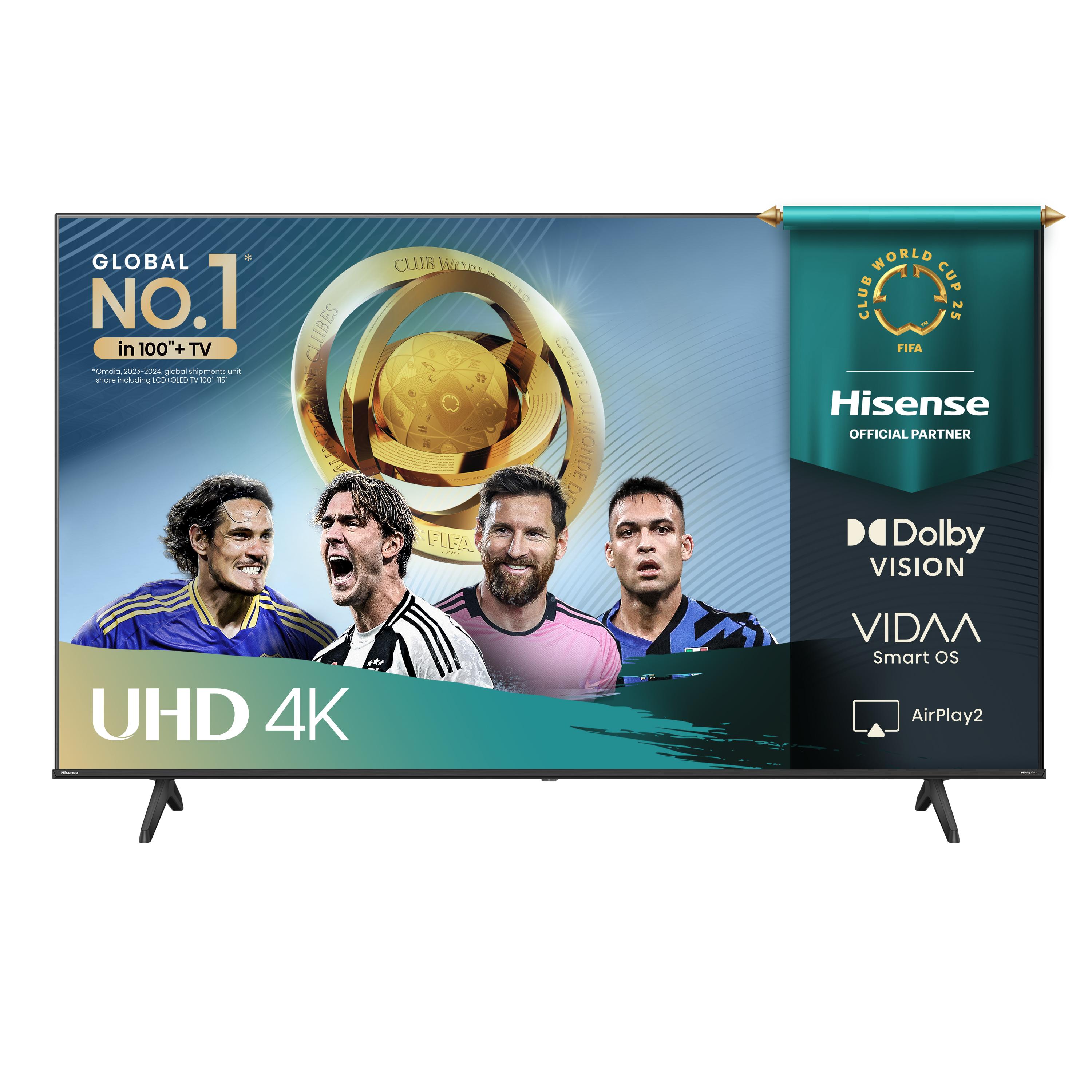 Hisense 55A6Q 55" 4K UHD Smart TV - Sort billede