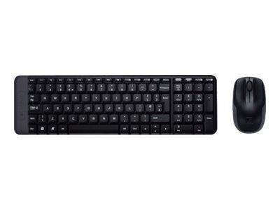 Logitech MK220 trådløst tastatur og mus - US International billede
