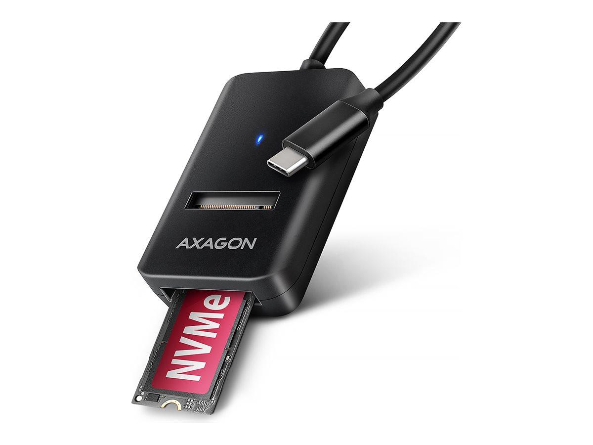 AXAGON ADM2-CM USB-C adapter til M.2 NVMe & SATA SSD billede