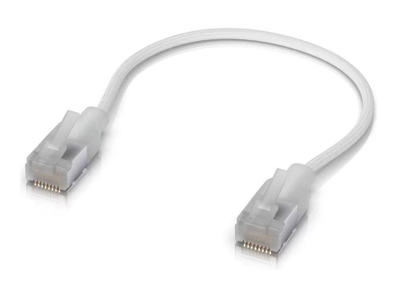 Ubiquiti UniFi CAT 6a afskærmet patchkabel 15 cm - hvid billede