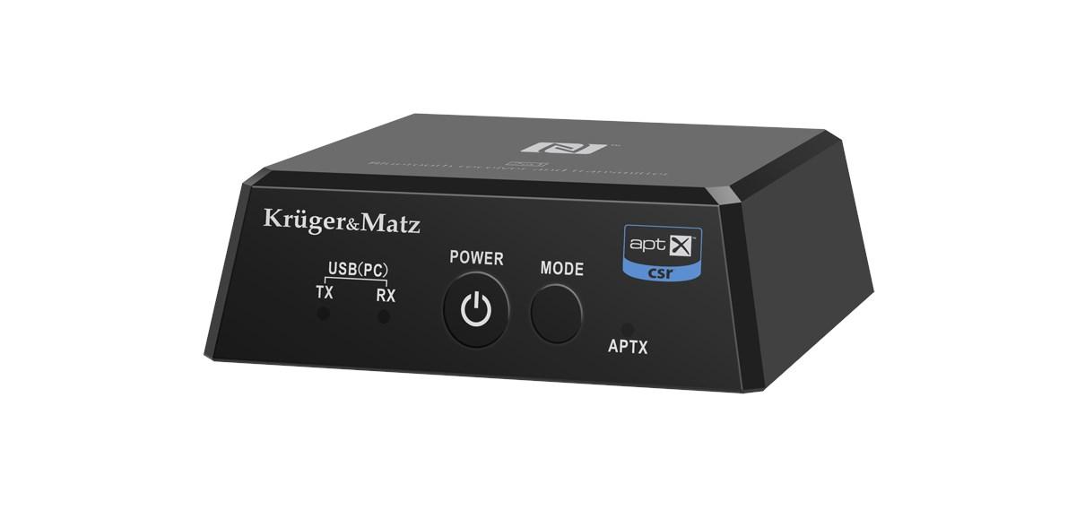 Gembird BT-1 2-i-1 Bluetooth HiFi lydmodtager og -sender med aptX og NFC