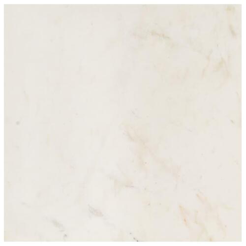 Sofabord 60x60x35 cm ægte sten med marmortekstur hvid