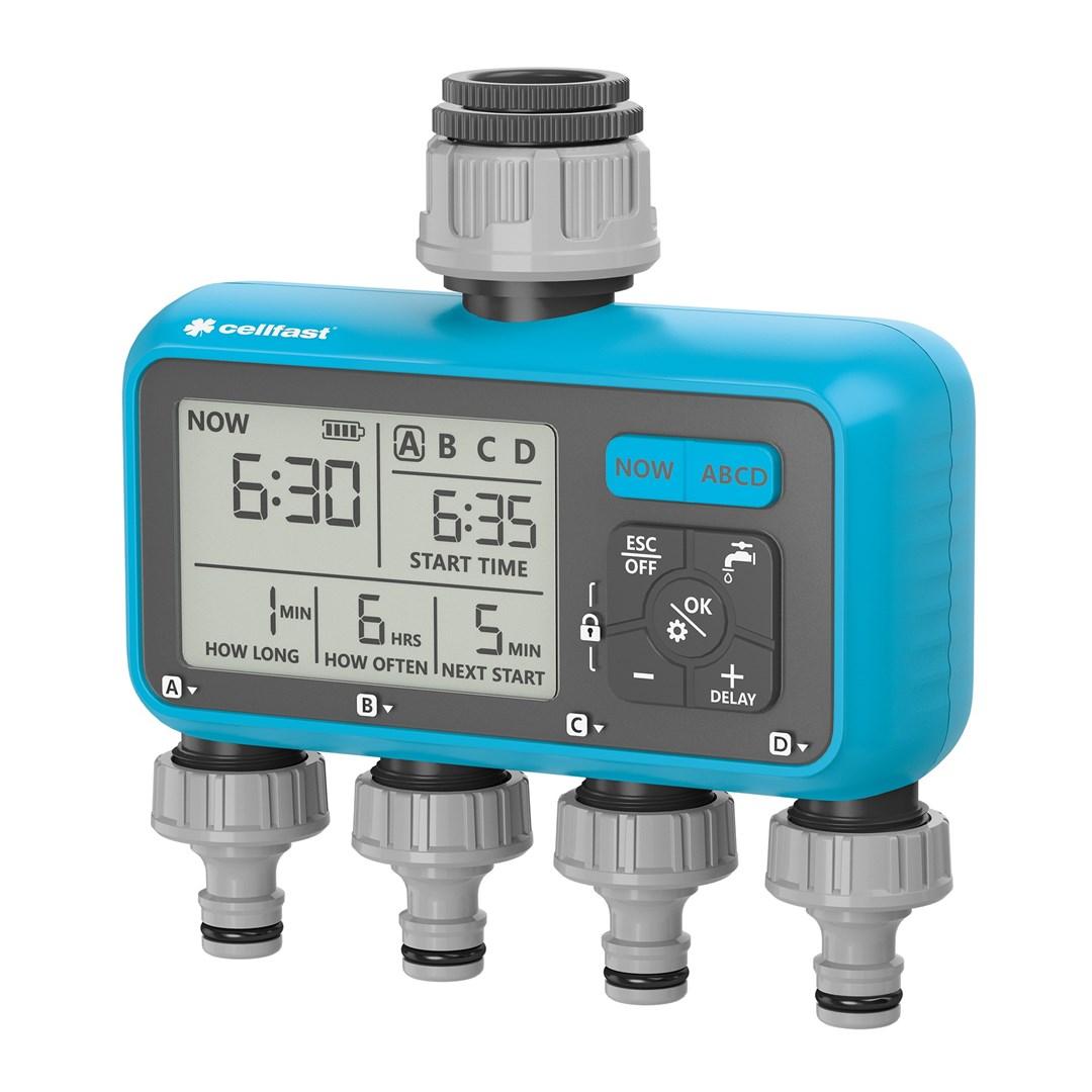 Cellfast Chronos 4-sektions elektronisk vandingsur (Cellpro)