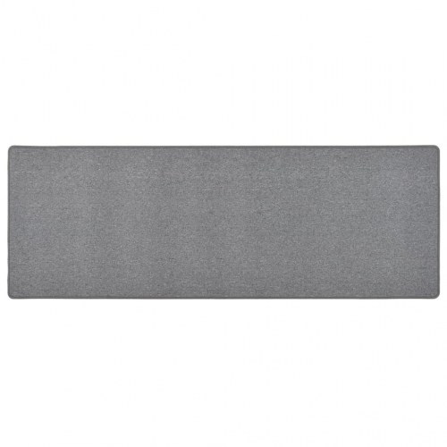 Tæppeløber 80 × 250 cm - mørkegrå, tuftet polypropylen