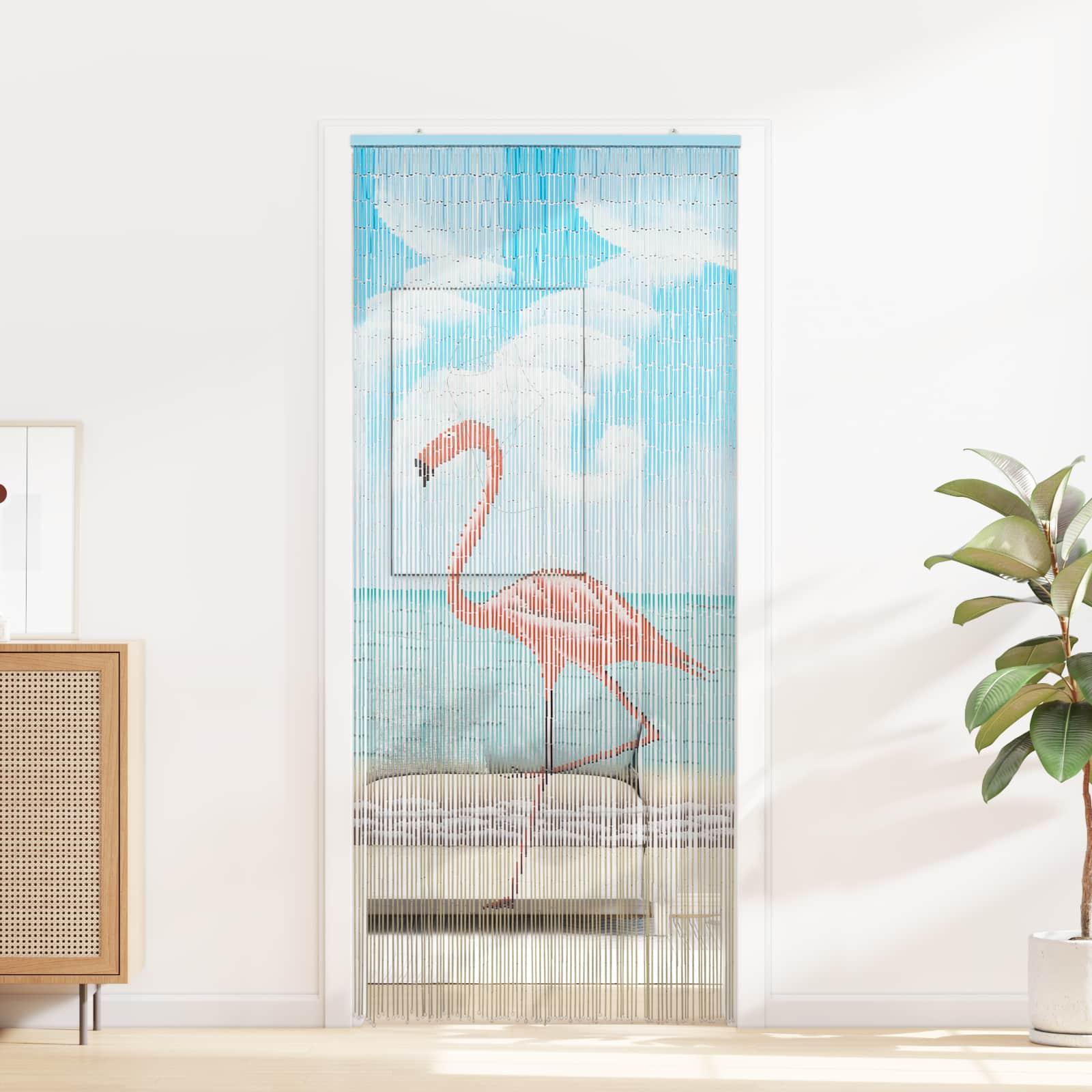 Insekt Dør Gardin flerfarvet 200 x 90 cm Bambus