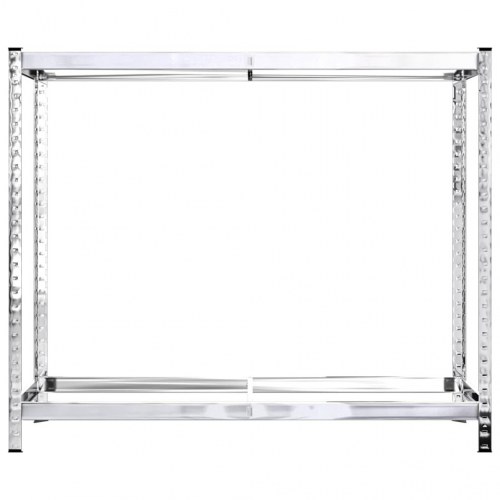Dækreoler 3 stk. - 2 hylder 110×40×110 cm, galvaniseret stål, sølvfarvet
